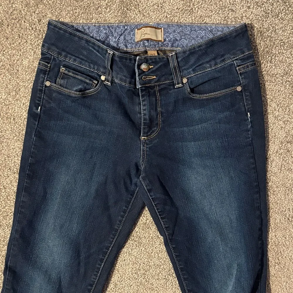 Y2K PAIGE Dark Indigo Women's Boot Cut Jeans. Size 27. - Picture 8 of 12